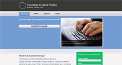Desktop Screenshot of admitere-masterat.politice.ro